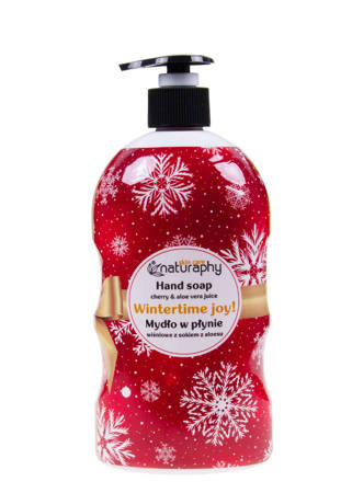 Zimowe mydło do rąk w płynie wiśniowe z aloesem 650 ml